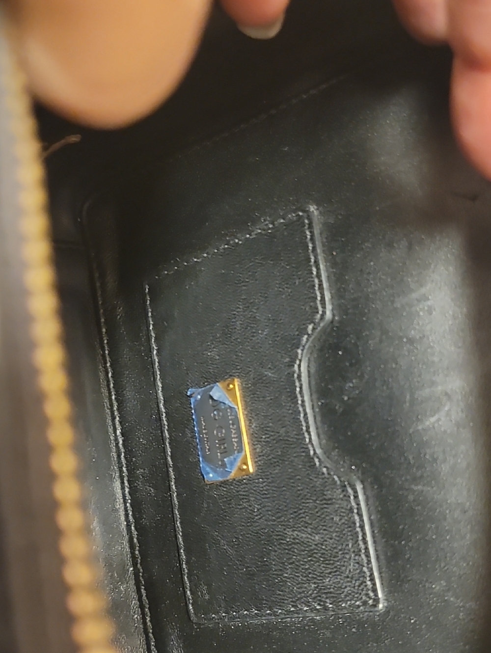 Dolce & Gabbana Black Quilted Leather Crossbody with Gold DG Logo - Picture 8 of 11